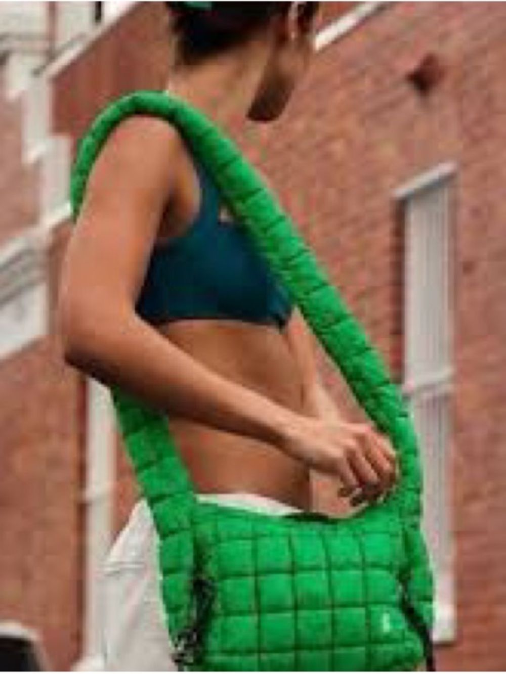Free People Mini Carryall Sling in Kelly Green NWT OS MSRP $58